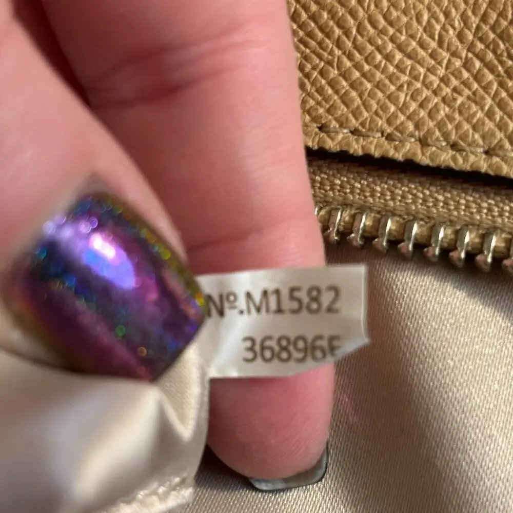 Coach Beige Shoulder Hobo Bag